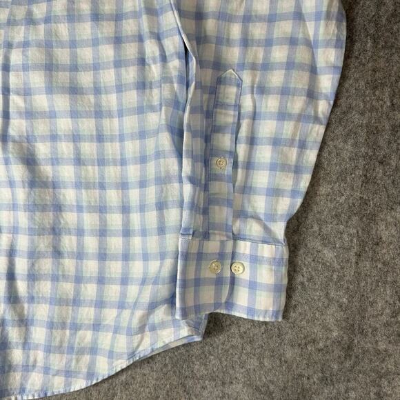 Peter Millar Finley Summer Soft Cotton Shirt Mens XL Gingham Plaid Button Down - Picture 5 of 9